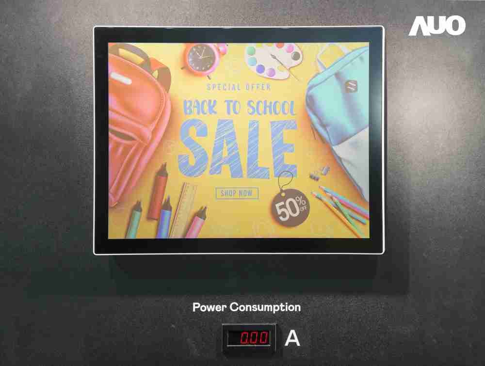 口袋牛店展示胆固醇液晶超低耗能户外全彩显示器，，ChLC（胆固醇液晶）以双稳态技术使静态显示零功耗，，，，具省电、、高彩度、、、、环保的特性，，还整合软硬件系统解决方案，，可透过单一云端平台管理